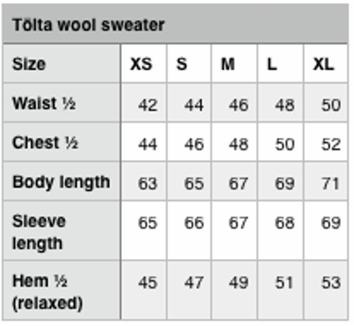 Tölta uldsweater